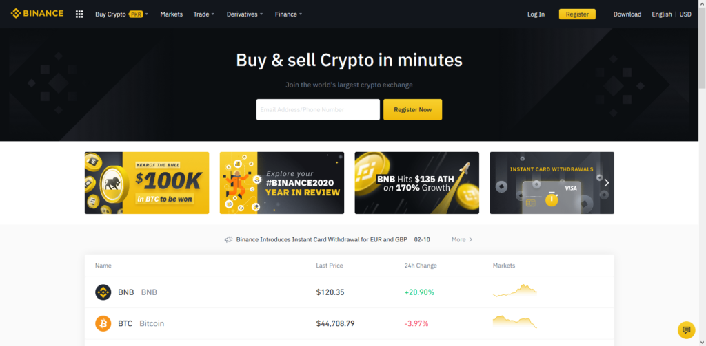Bitcoin Exchange Cryptocurrency Exchange Binance